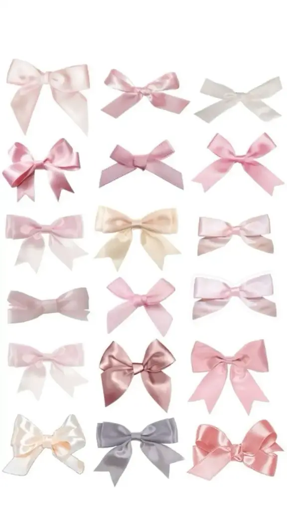 Cute bow stickers