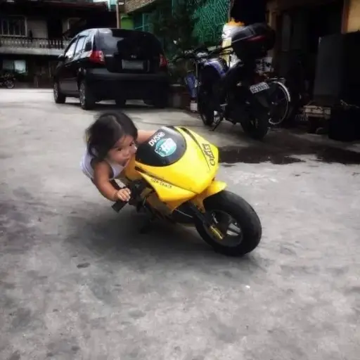 Bike girl sticker