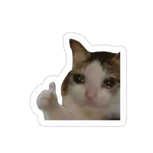 Okie cat meme sticker