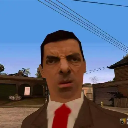Mr bean sticker