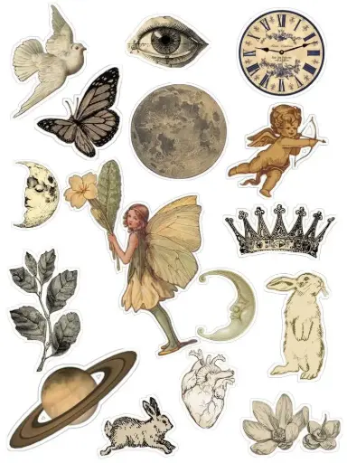 Fairy theme aesthetic stickers
