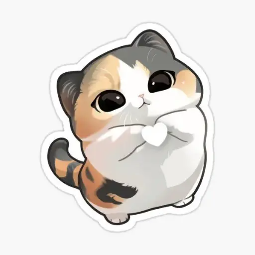 Cute Cat Giving Love Sticker