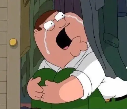 Crying Dad Sticker